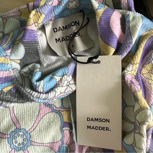 NWT UO Damson Madder Peggy Psychedelic Rib Top in Purple Multi sz 4 - Picture 11 of 12